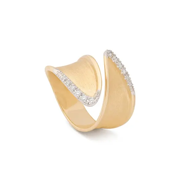 Gold ring Marco Bicego Lunaria Twist AB661 B YW Q6
