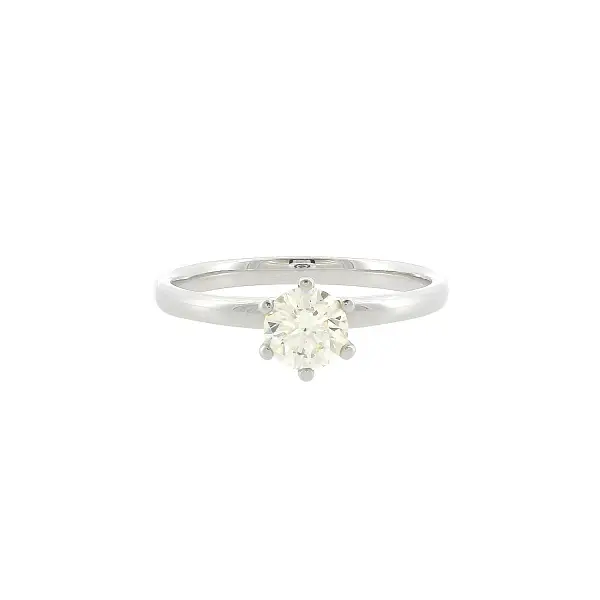 Gold Engagement Ring – 0.50 ct Diamond