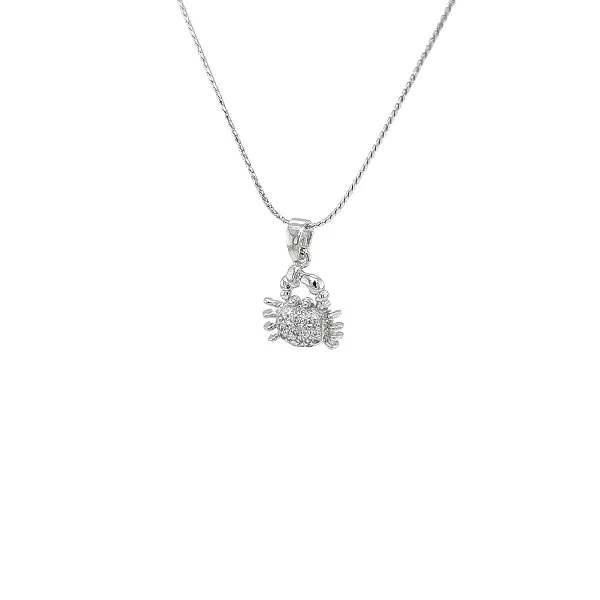 Pendant Changing of the Crab from White Gold