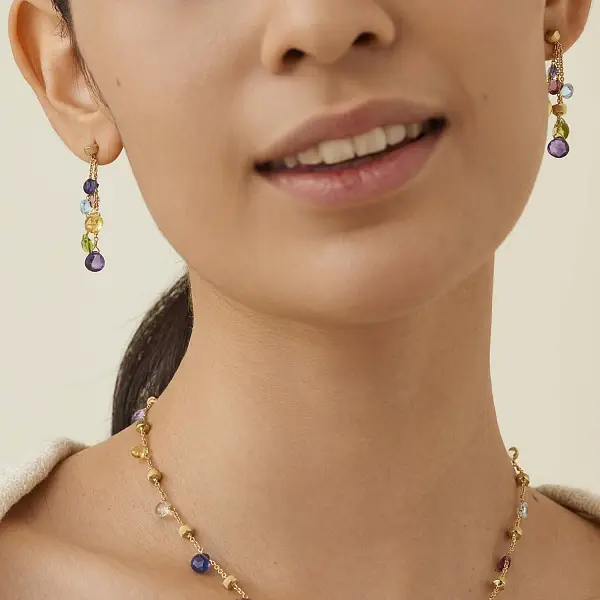 Gold Earrings Marco Bicego Paradise OB915 MIX01 Y 02