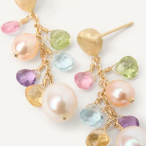 Gold Earrings Marco Bicego Paradise OB1778 MIX114 Y