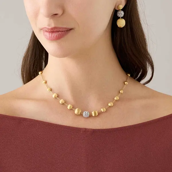 Gold Necklace Marco Bicego Africa Alta CB2899_B2 YW Q6