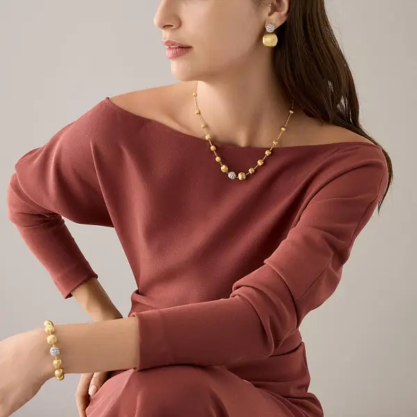 Gold Necklace Marco Bicego Africa Alta CB2899_B2 YW Q6