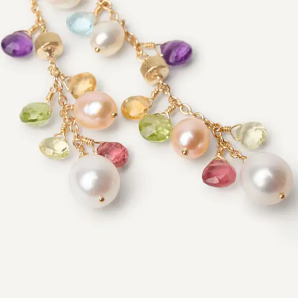 Gold Earrings Marco Bicego Paradise OB1779 MIX114 Y