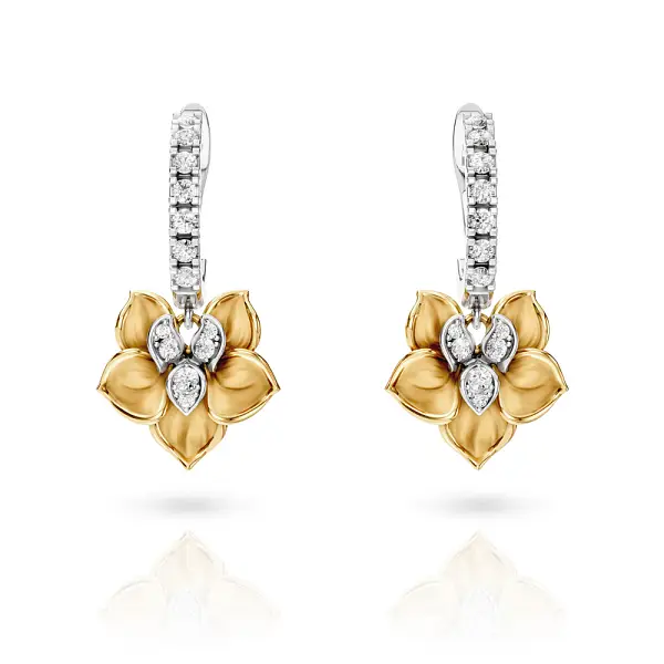 Carrera y Carrera Orquideas Long Earrings