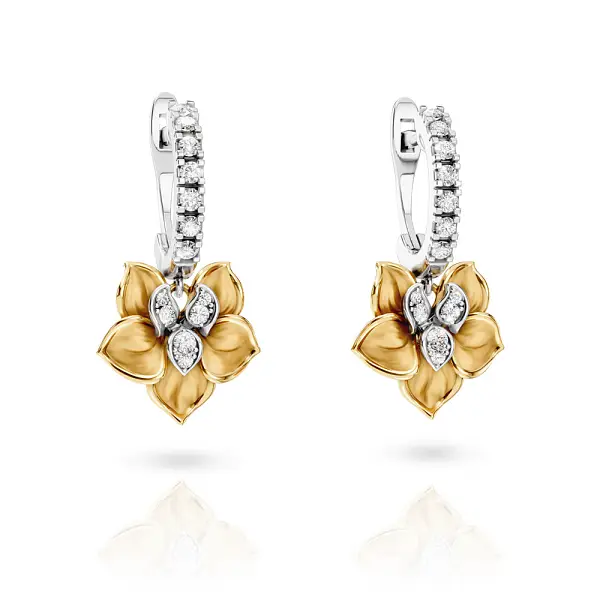 Carrera y Carrera Orquideas Long Earrings