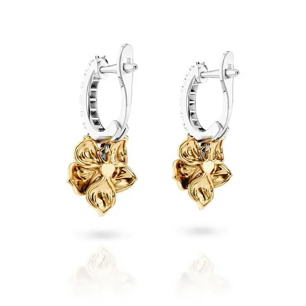 Carrera y Carrera Orquideas Long Earrings