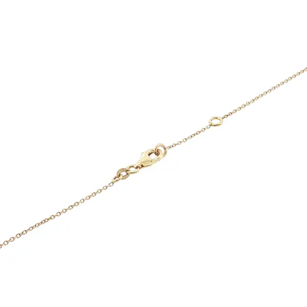 14K Gold Necklace with Colored Stones