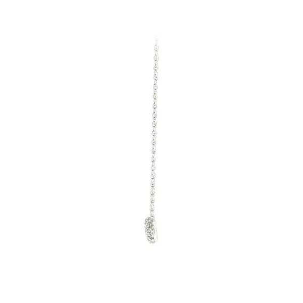 Elegant white gold necklace with zirconia