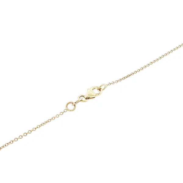 Delicate gold necklace with a teardrop zircon