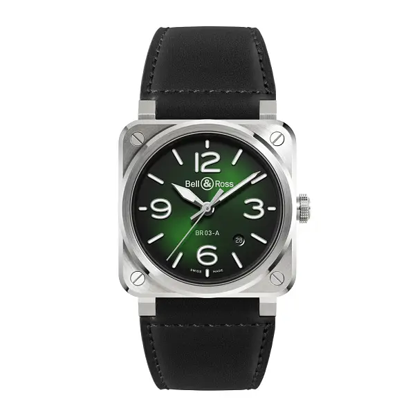 Bell & Ross BR-03 Steel Green BR03A-GN-ST/SCA