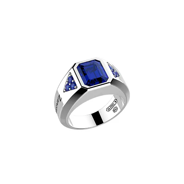 Gold Ring Zancan Couture Sapphire EAA308B