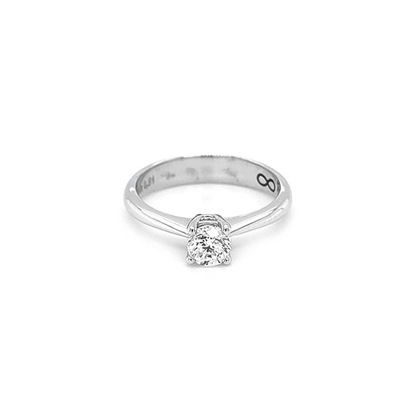 Gold Engagement Ring with Diamond