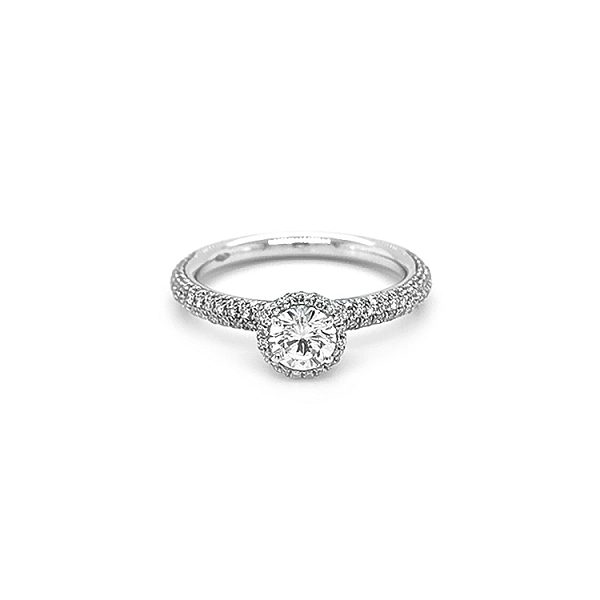 Gold Engagement Ring with Diamonds