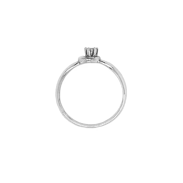 Gold Engagement Ring with Diamond