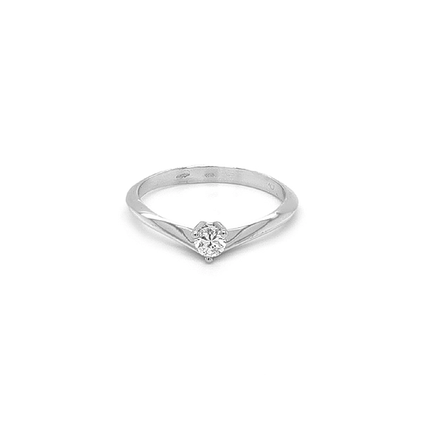 Gold Engagement Ring with Diamond