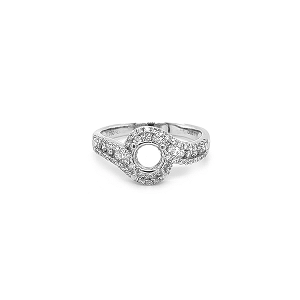 Ring with Individual Setting with Precious Stones According to Your Wish