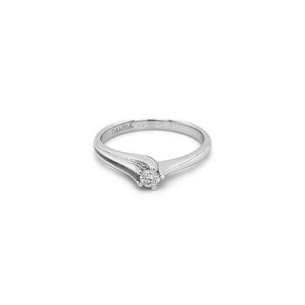 Gold Engagement Ring with Diamond