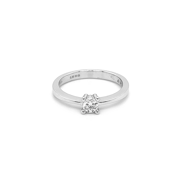 Gold Engagement Ring with Diamond