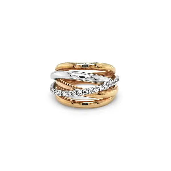 Gold Ring with Diamonds
