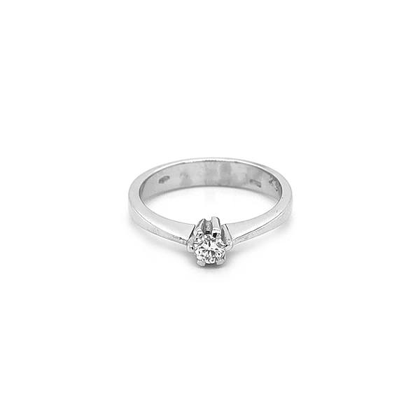 Gold Engagement Ring with Diamond