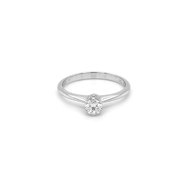 Gold Engagement Ring with Diamond