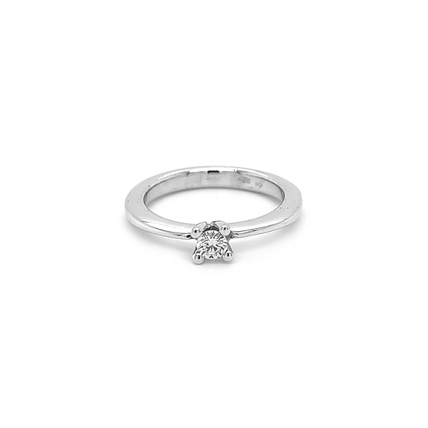 Gold Engagement Ring with Diamond