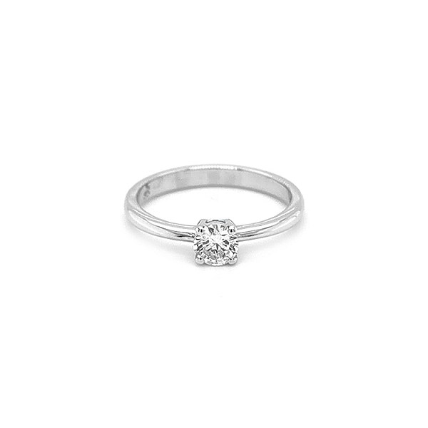 Gold Engagement Ring with Diamond