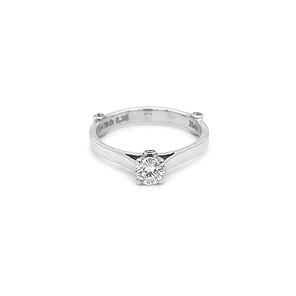 Gold Engagement Ring with Diamond