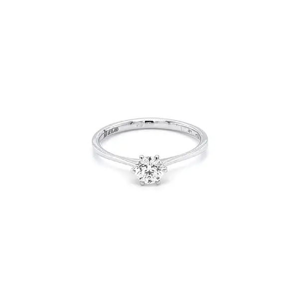 Gold Engagement Ring with Diamond