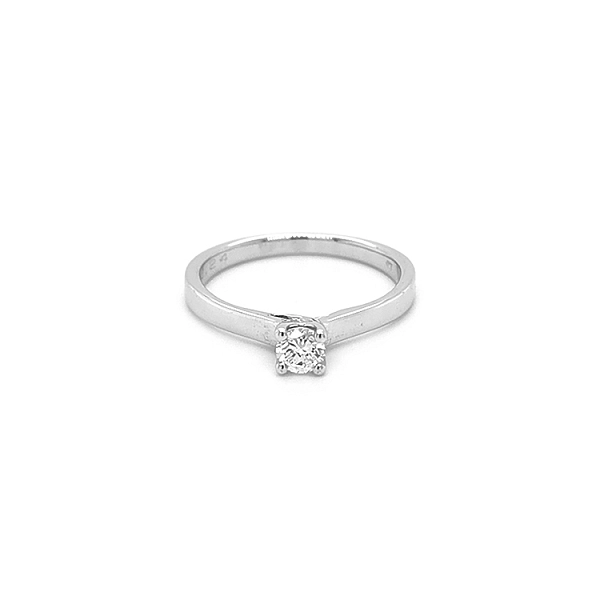 Gold Engagement Ring with Diamond