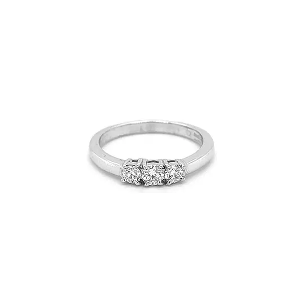Gold Engagement Ring with Diamonds