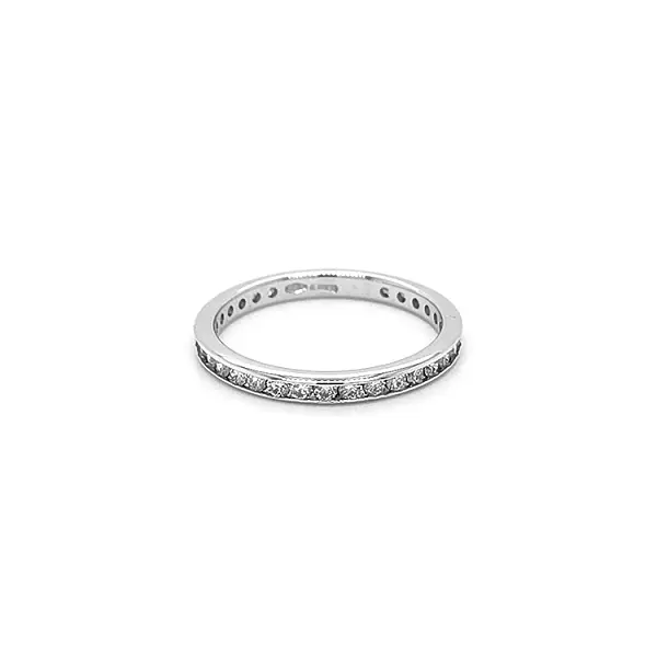 Gold Eternity Ring with Diamonds