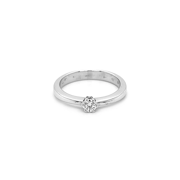 Gold Engagement Ring with Diamond