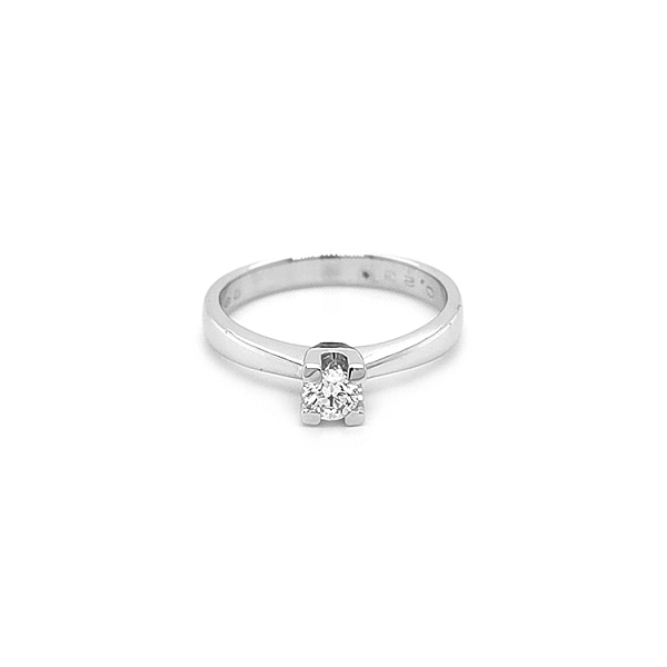 Gold Engagement Ring with Diamond