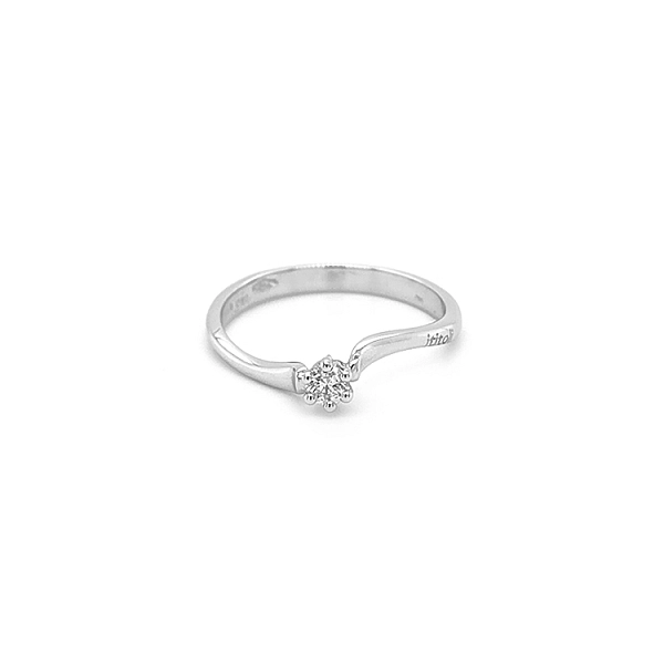 Gold Engagement Ring with Diamond