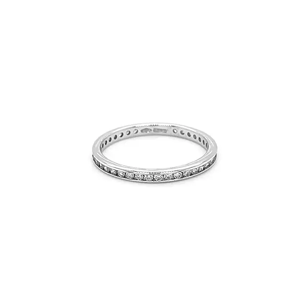 Gold Eternity Ring with Diamonds