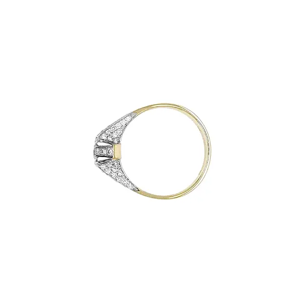 Gold Ring with Diamonds