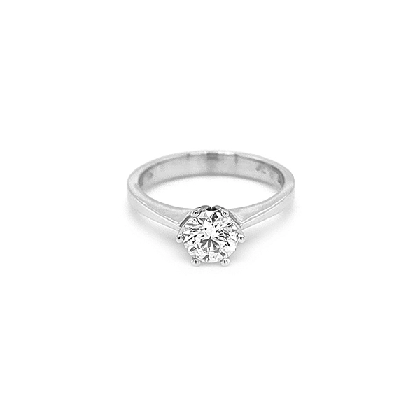 Gold Engagement Ring with Diamond
