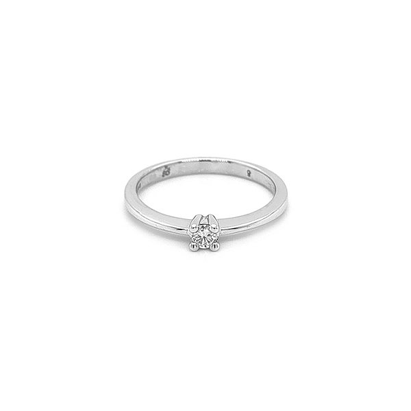 Gold Engagement Ring with Diamond