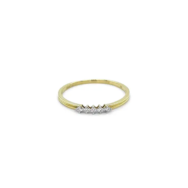 Gold Ring with Diamonds