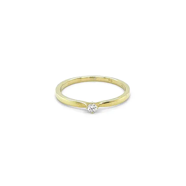 Gold Ring with Diamond