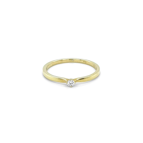 Gold Ring with Diamond