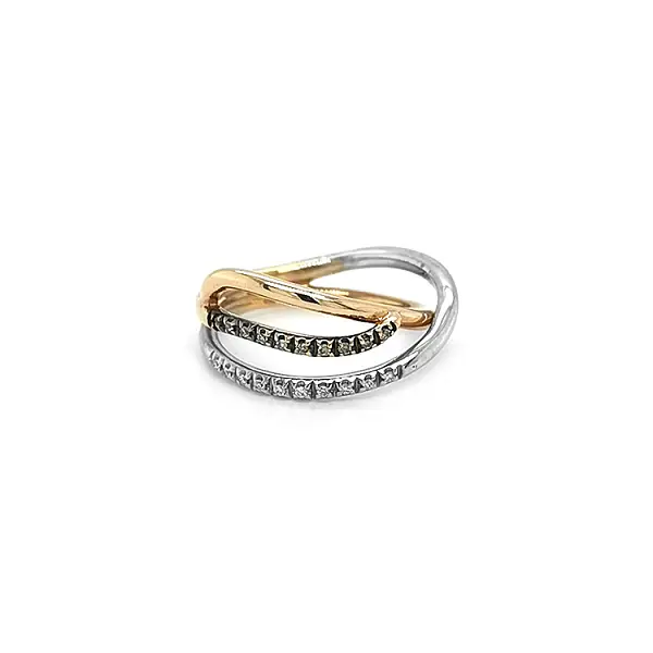 Gold Ring with Diamonds