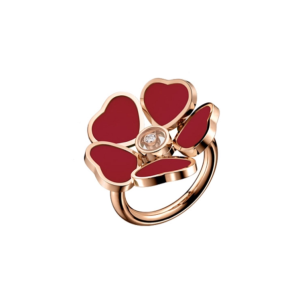 Gold Ring Chopard Happy Hearts Flower 82A085-5811