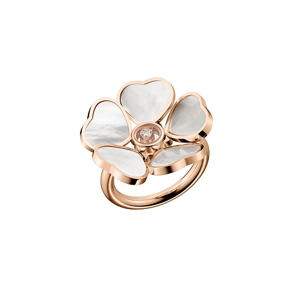 Gold Ring Chopard Happy Hearts Flower 82A085-5310