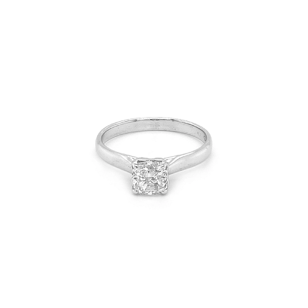Gold Engagement Ring with Diamond