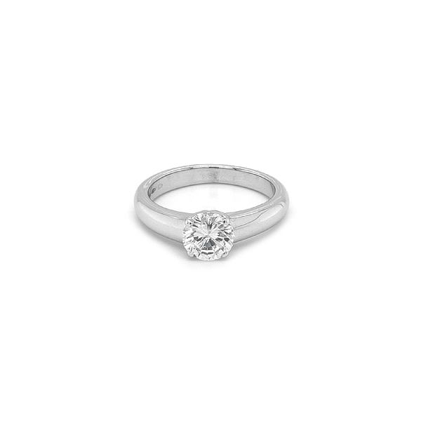 Gold Engagement Ring with Diamonds