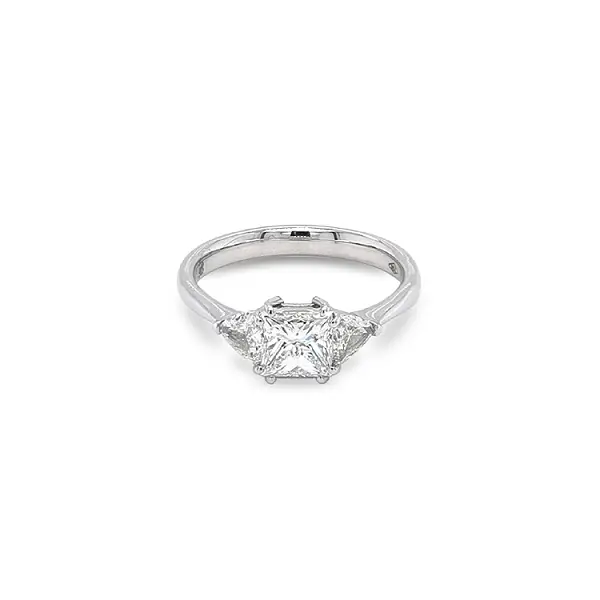Gold Engagement Ring with Diamonds