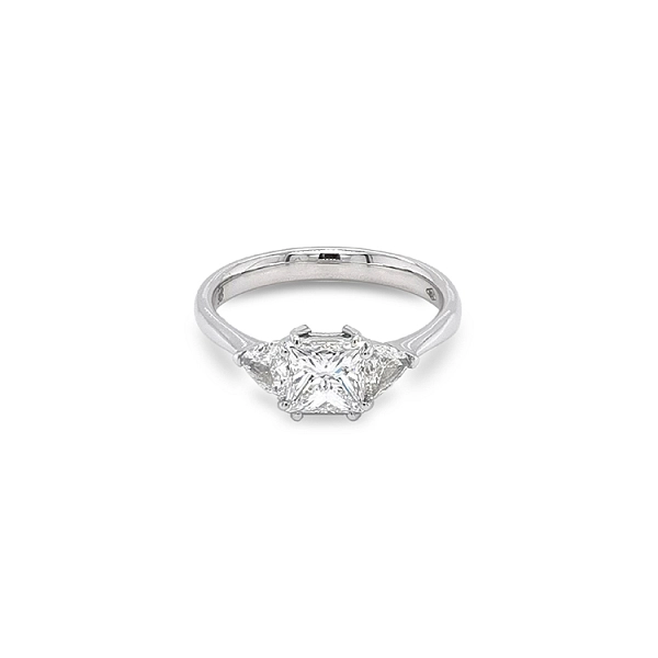 Gold Engagement Ring with Diamonds